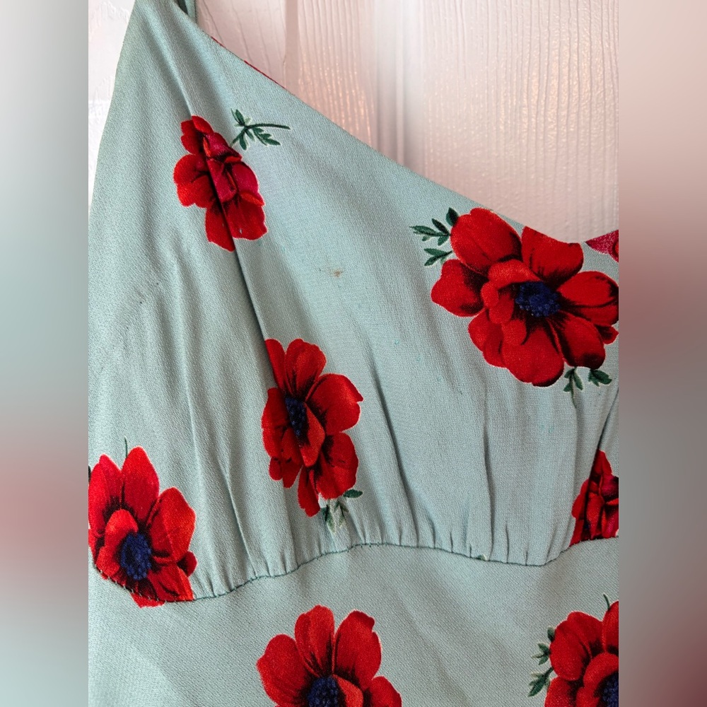 Vintage 1990s Betsy Johnson floral dress size petite - Picture 6 of 8